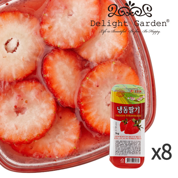 (냉동과일)가당 딸기 1kgx8봉 1박스 무료배송