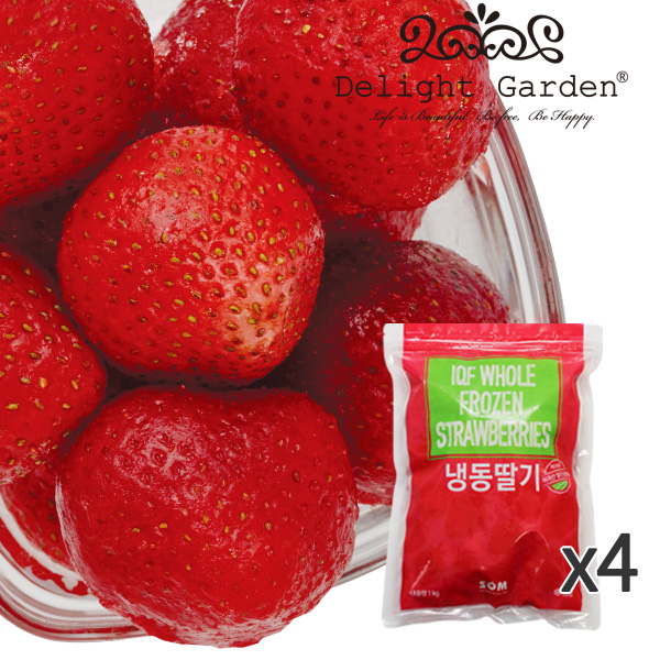 (냉동과일)딸기(미국산) 1kgx4봉 1박스 무료배송