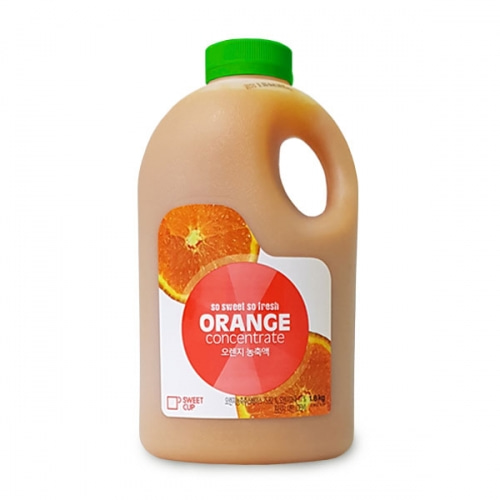 (스위트컵농축액) 오렌지 농축액 1.8kg